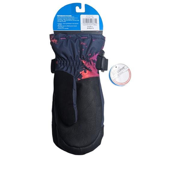 New Columbia Whirlbird II Youth Large Insulated Waterproof Winter Mitten Gloves - Picture 2 of 2
